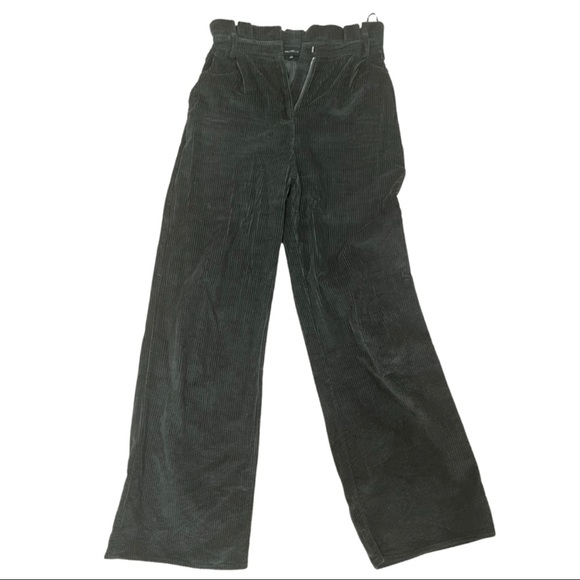 Green corduroy paperbag pants - Picture 1 of 1